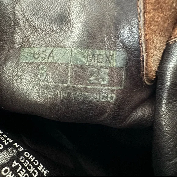 Muro Women’s 8 Snake Western Brown Moto Biker Leather Boot Grunge Boho Festival - Picture 12 of 16